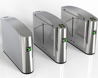 Barrière à clapet, tourniquet à clapet, acier inoxydable, protection IP66, moteur sans balais, anti-tailgating pour l'accès au parc, au marché