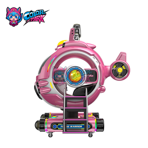 Máquina de Juego Infantil con <span class=keywords><strong>Movimiento</strong></span> de Avión Giratorio que Funciona con Monedas, Juego de Música Inmersivo para Dos Jugadores en Interiores - Product Image 2