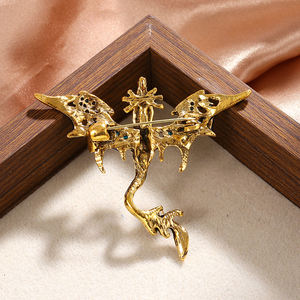 यिनी निर्माता कस्टम जीवंत राल-इनमेड ड्रैगन ब्रोच: फ्रेंडली जस्ता मिश्र धातु, कॉस्प्ले के लिए टिकाऊ फंतासी गहने - Product Image 5