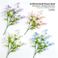 Bunga Forget-Me-Not Sutra Buatan Berkualitas Tinggi, Lembut, Berbagai Macam, Termasuk untuk Hari Ayah, Natal, Halloween, Paskah, Grosir