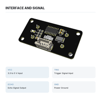 Module de capteur de distance à ultrasons, capteur de proximité avec interface d'écho de déclenchement pour évitement d'obstacles de robot Arduino