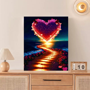 Kit di numeri di pittura acrilica <span class=keywords><strong>fai</strong></span>-<span class=keywords><strong>da</strong></span>-<span class=keywords><strong>te</strong></span> 40x50cm di <span class=keywords><strong>arte</strong></span> della parete <span class=keywords><strong>del</strong></span> paesaggio <span class=keywords><strong>del</strong></span> cuore artigianato decorazioni per la casa coreana dei cartoni animati - Product Image 6