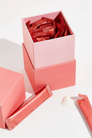 Boîte d'emballage de luxe personnalisée à fermeture magnétique pour suppléments en poudre, collagène, protéines, aliments fonctionnels, sachets et mélanges de boissons
