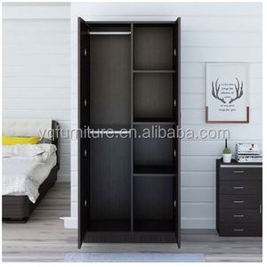 AILICHEN <span class=keywords><strong>Porte</strong></span> d'armoire en bois massif 2 coffre contracté et contemporain économique simple plaque <span class=keywords><strong>manteau</strong></span> armoire - Product Image 2
