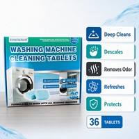ZouRunAn Pastilles Nettoyantes pour Lave-linge 36 Pièces Nettoyage en Profondeur Détartrant Anti-odeurs Fraîcheur Tambour Chargement Frontal Chargement par le Haut Vente en Gros