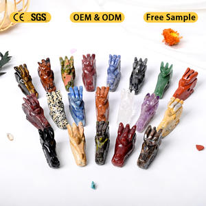 Paling Populer kerajinan kristal energi alami tangan dipoles campuran kristal kepala naga untuk Fengshui - Product Image 2