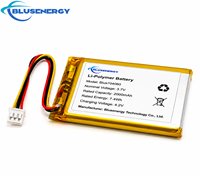 Batterie LiPo rechargeable 3,7 V 2000 mAh 704060 avec connecteur pour traceur GPS et dispositif portable
