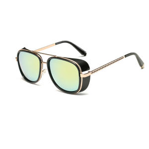 <span class=keywords><strong>Gafas</strong></span> de Sol YTSSYC61 <span class=keywords><strong>Estilo</strong></span> Vuelo de Tony Stark para Hombre, Retro, con Logotipo Cuadrado de <span class=keywords><strong>Iron</strong></span> <span class=keywords><strong>Man</strong></span>, Transparentes, Modernas, para Hombre Mayor - Product Image 3