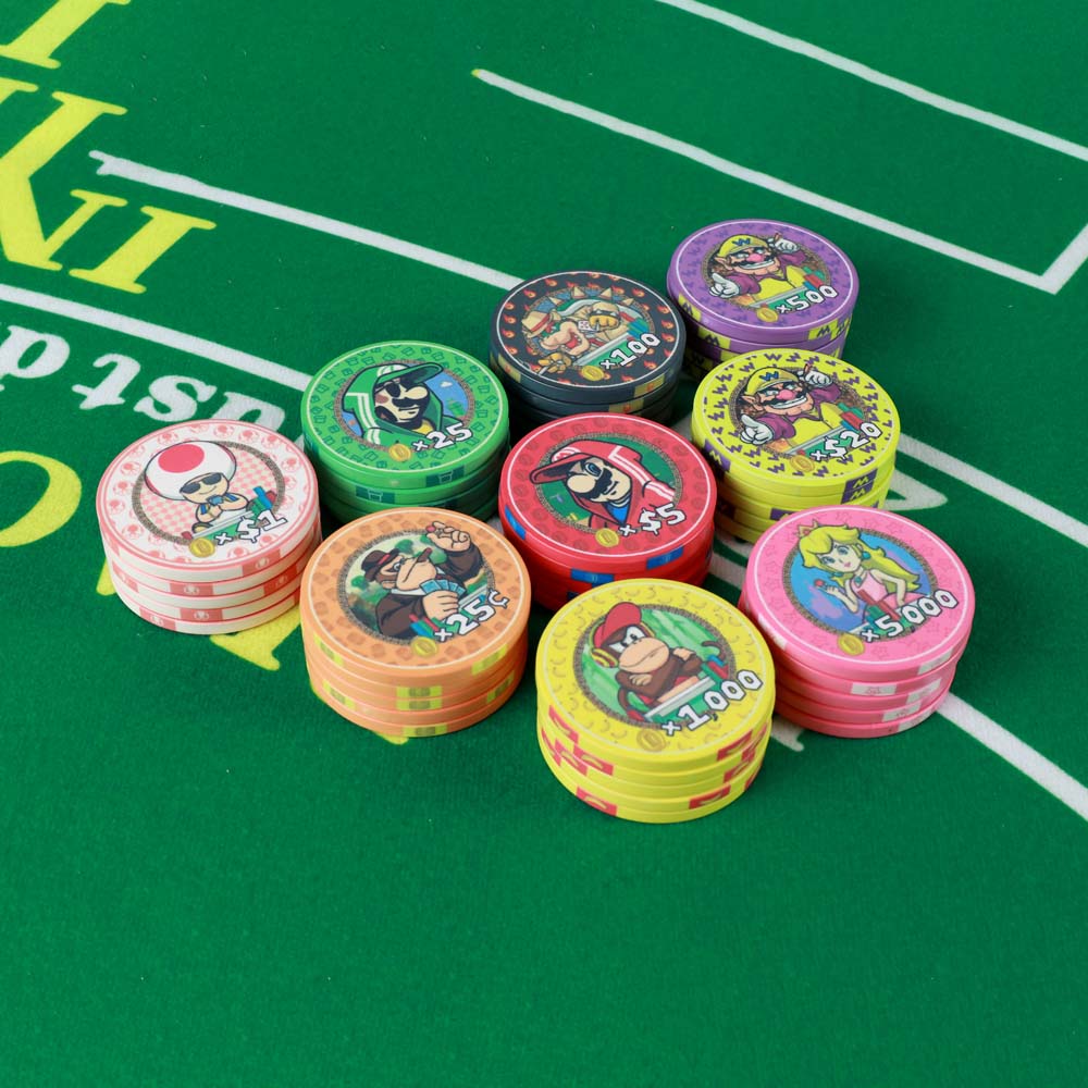 200 Fiches Da Poker Personalizzate Con Foto E Testo – Gettoni In Plastica Colore Doppia Faccia, 37mm