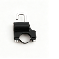 Verrou de guidon de moto, sécurité durable, antivol portable, verrouillage à clé pour accessoires de casque