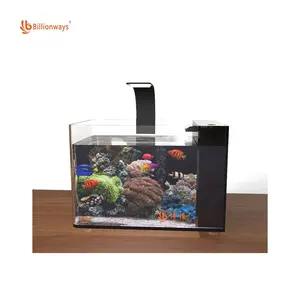 Aquarium Acrylic Isolation Small Fish Tank With Self Cleaning System And Led Lighting