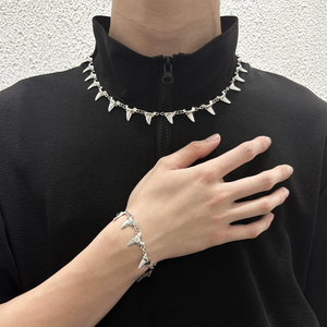 Collana VAF COOL 50+5cm con Dente di Squalo in Acciaio Inossidabile - 24 Pezzi Disponibili - Prodotti <span class=keywords><strong>per</strong></span> Assemblaggio - Collar De Diente De Tiburon - Product Image 6