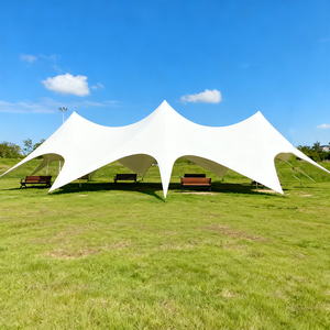 Tienda de Campaña YG Sky con Forma de Mariposa, Tres Picos, para Acampar, Impermeable, Bloquea el Sol, Toldo Gigante de Poliéster, para 6-8 Personas, para Todas las Exposiciones - Product Image 1