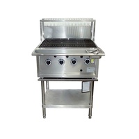 (CE) Équipement de restauration, barbecue au charbon de bois rotatif portable commercial pour l'extérieur