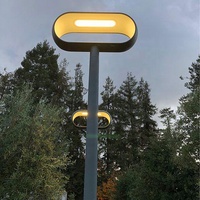 Corps en aluminium Lampadaire LED étanche pour parcs, cours et routes Extérieur Alimentation AC IP65