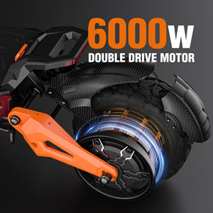 Scooter Eléctrico de 3000W con Doble Motor, Suspensión Delantera y <span class=keywords><strong>Trasera</strong></span> de Doble Resorte, Neumáticos Anchos, Scooter Todoterreno para Aventuras al Aire Libre - Product Image 2