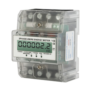 Three Phase Four Wire Energy Meter 3x230V/400V 5(80)A LCD Display Electronic Power Meter For Household Use - Product Image 2