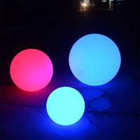 Lámpara LED Recargable a Batería / Bola LED Redonda de 16 Colores, 35cm, Cubierta Blanca, Fuente de Luz Puntual para Escenario/KTV/Discoteca
