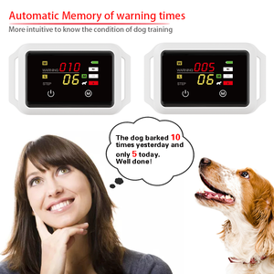 최고의 품질 충전식 전자 터치 스크린 개 충격 훈련 칼라 나무 껍질 중지 진동 강아지 훈련 짖는 칼라 - Product Image 4