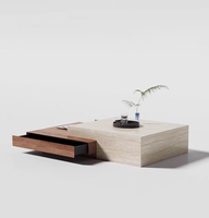 Table basse de salon de style antique minimaliste haut de gamme pour usage domestique