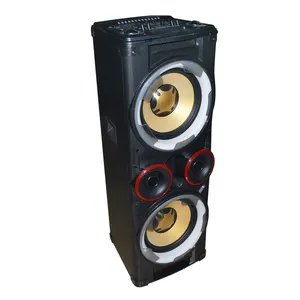 Memasok Semua Jenis Speaker Portabel 15 Inci Speaker Pada Sepeda Motor dengan Layar 9 "Bluetooth Speaker Plastik Subwoofer Aktif