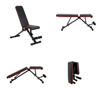Banc de musculation pliable et réglable multifonctionnel pour sit-up, haltères, entraînement, chaise de fitness portable pour la maison