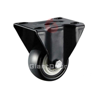 Nouveau Design Pivotant Noir PVC Meubles Roulette 1.5 Pouces 2 Pouces 2.5 Pouces