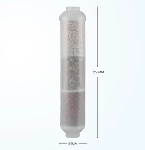 Cartucho de filtro de agua de profundidad mineral de 3 etapas de alta calidad con bloque de carbono para una purificación de agua mejorada