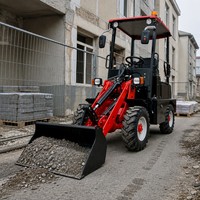 Chargeur frontal compact H160, capacité de charge nominale de 400 kg, hauteur de levage de 2800 mm, transmission intégrale