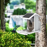 Mangeoire à oiseaux intelligente UEMON 1080P HD avec connexion APP, alimentation solaire, caméra 2MP, étanche IP66, batterie Li-ion 5000mAh, coulissant