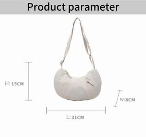 Hot selling women's fashionable solid color crossbody bag with customizable LOGO casual shoulder and armpit bag - Product Image 6