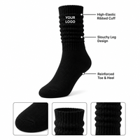 Chaussettes de sport pour femmes, en coton respirant, avec logo personnalisé OEM, antidérapantes, pour yoga et pilates