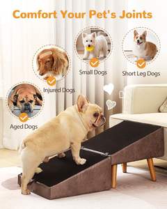 उच्च गुणवत्ता वाले थोक कारखाने हटाने योग्य लक्जरी आउटडोर आयताकार फोल्डेबल लकड़ी के कुत्ते रैंप - Product Image 4