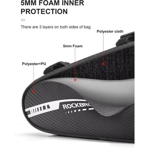 Muestra gratuita: Bolsa de bicicleta transpirable y ligera para almacenamiento en el tubo superior, con diseño ajustable en material Oxford. - Product Image 6