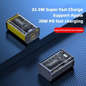 22.5W portatile ad alta densità Super veloce ricarica Cyberpunk Power Bank trasparente Power Station GaN <span class=keywords><strong>Tech</strong></span> impermeabile - Product Image 2