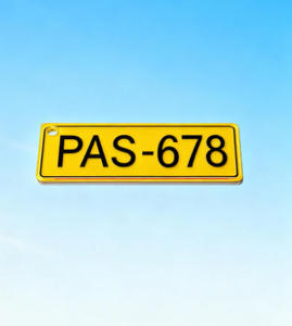 Xinrunjin personalizado Anti-Pérdida NÚMERO DE TELÉFONO colgante creativo acrílico matrícula llavero para hombres mujeres para regalos de bienvenida - Product Image 1