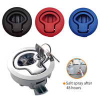 Serrure à compression Tuoxin MS739, serrure à anneau intégrée pour armoire électrique, serrure circulaire en plastique, serrure pour voiture et yacht