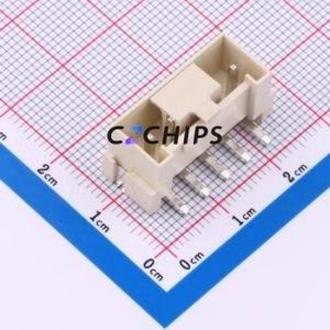 WT396VL-054C-0W Wire-to-Board Pin Header SMD,P=3.96mm Connector 1x5P 3.96mm Vertical Mount VH - Product Image 1