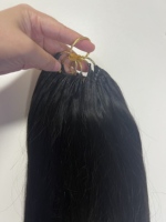 Extensions de cheveux humains en crochet invisible à double trame, bouclés crépus, de qualité supérieure, en cheveux vierges remy birmans, pour tresses rapides, vente en gros