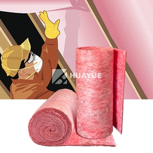 Productos OEM de fibra de vidrio Material de construcción Rollo de lana de vidrio rosa para aislamiento acústico - Product Image 4
