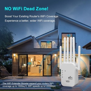 Enrutador de señal de largo alcance 1200Mbps 2,4G 802.11N amplificador repetidor <span class=keywords><strong>WiFi</strong></span> inalámbrico fuerte extensor de refuerzo <span class=keywords><strong>WIFI</strong></span> - Product Image 3