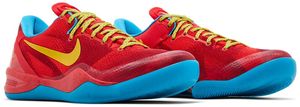 Chaussures de basket-ball Nike ZK 8 Protro rouge bleu jaune, empeigne en mesh, semelle extérieure en caoutchouc, semelle intermédiaire en EVA, unisexe - Product Image 4