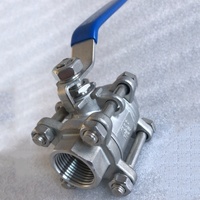 Corps forgé en acier inoxydable haute pression Taille 2 pouces Corps 3 pièces 2000WOG 316L Vanne à boisseau sphérique