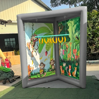 Jeu de Carnaval Gonflable en PVC Attrape-Perroquet avec Banane 2,4x2,7m – Installation Facile pour l'Entraînement de la Coordination Oeil-Main et de la Rapidité de Réaction