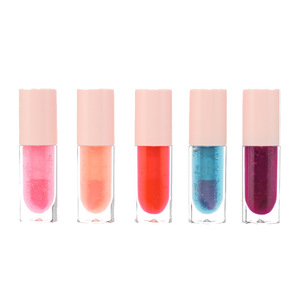 Round Large Brush Rod <b>Plastic</b> Lip Gloss <b>Tube</b> 16mm Diameter Screw Cap Lip Color Bottle Custom Logo - Product Image 1