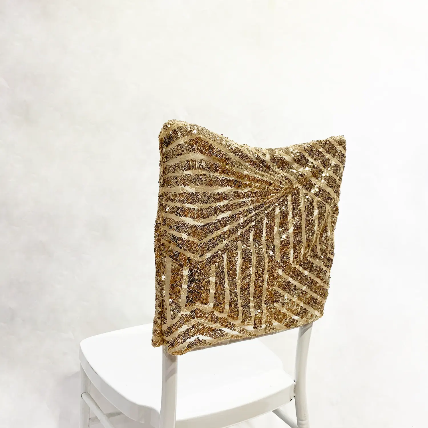 Hot sale products living room birthday party sequin wedding chair cap covers wedding decoration