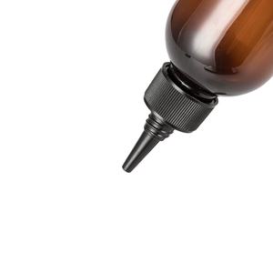 30ml 50ml 100ml 120ml 150ml 200ml 250ml 8oz PET Clear Amber Bullet Shape Hair Oil Squeeze <b>Bottle</b> with Twist Top Cap - Product Image 2