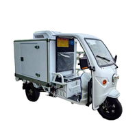 Tricycle électrique réfrigérateur congélateur chambre froide scooter de refroidissement à trois roues pour adultes avec conteneur capacité 1-2 tonnes