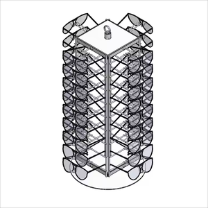 Retail Store Eyeglasses Factory Fair Sale Iron Round Metal Rack Stand <strong>Rotating</strong> Sunglasses Countertop <strong>Display</strong> - Product Image 1