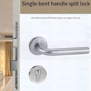 Maniglia a leva solida Wayon Set per porte interne per porte in acciaio inossidabile maniglia porta industriale negozio uso ufficio ospedale - Product Image 5